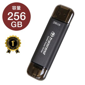 【楽天1位受賞】外付けSSD 250GB ESD310C デュアルコネクタ ポータブル TS256GESD310C Transcend トランセンド【ネコポス対応】