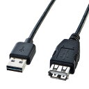 両面挿せるUSB延長ケーブル A-Aメス 2m ブラック KU-REN2 サンワサプライ
