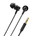 ステレオイヤホン マイク付き カナル型 音声調節スイッチ ブラック MM-HS707BK サンワサプライ