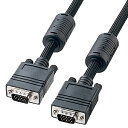 【最大1,000円オフクーポン発行中】ナイロンメッシュディスプレイケーブル アナログRGB 10m KC-NMV100K サンワサプライ