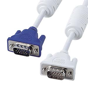 【最大1,000円オフクーポン発行中】スリムディスプレイケーブル〈アナログRGB VGA 3m〉 KC-VM3K サンワサプライ