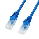 【最大2,000円オフクーポン発行中】ツメ折れ防止CAT5eLANケーブル 20m ブルー LA-Y5TS-20BL サンワサプライ
