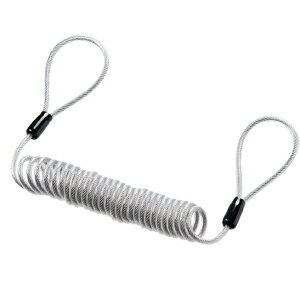 【最大1,000円オフクーポン発行中】eセキュリティ長さ0.3〜1.0m、太さ3.5mmカールコードワイヤー、eセキュリティ 0.3〜1.0M 3.5mm SL...