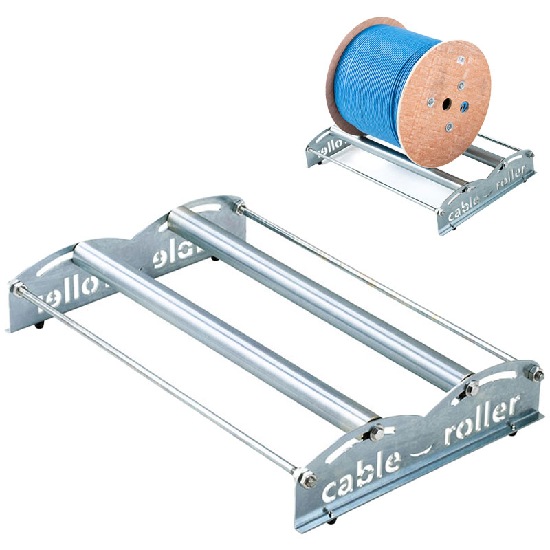 【最大1,000円オフクーポン発行中】ドラムローラー ケーブルドラム 耐荷重100kg ドラム径102〜600mm ドラム幅最大540mm対応 LAN-TL16...