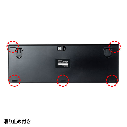 ワイヤレスキーボード_コンパクト_スリム_パンタグラフ_テンキー付き_ブラック_SKB-WL31BK_サンワサプライ