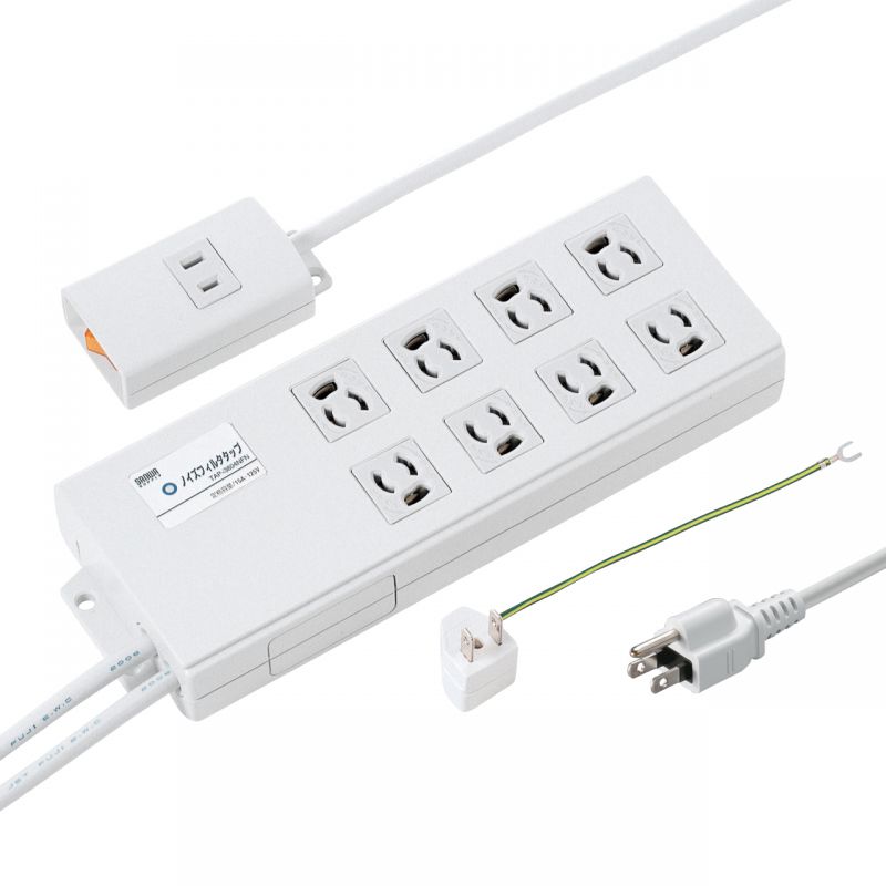 【最大1,000円オフクーポン発行中】ノイズフィルタタップ TAP-3804NFN サンワサプライ