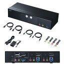 【アウトレット】切替器 2:1 DisplayPort対応 HDCP対...(2)