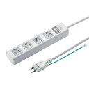 【最大1,000円オフクーポン発行中】電源タップ 3P 4個口 2.5m ホコリシャッター 通電ランプ 2Pスイングプラグ スイッチ付き マグネットつき TAP-SH3425MGSW サンワサプライ