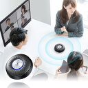 会議用マイクスピーカー Bluetooth WEB 高性能 高品質 おすすめ 無線 ワイヤレス マイク内蔵 会議 ミーティング Zoom Teams MM-BTMSP1 サンワサプライ