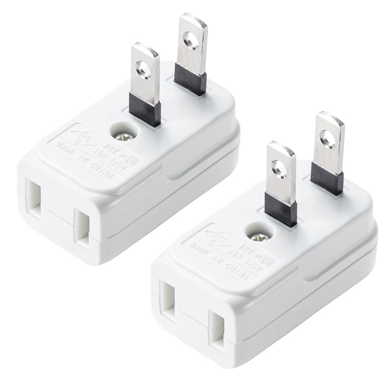 【最大1,000円オフクーポン発行中】スペースアダプタ よこ型 2個入り ホワイト TAP-B55 サンワサプライ