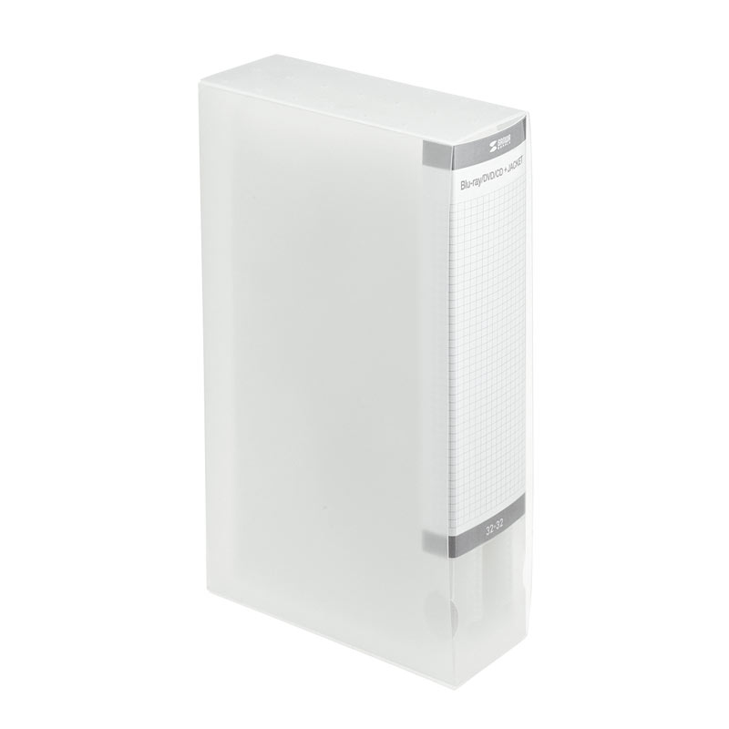 【最大1,000円オフクーポン発行中】CDファイルケース CD32枚+インデックス32冊収納 ジャケット収納対応 Blu-ray対応 クリア FCD-FLBD3...