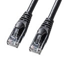【最大1,000円オフクーポン発行中】LANケーブル カテゴリ6A より線 UTP ブラック 2m KB-T6AY-02BK サンワサプライ【ネコポス対応】