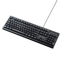 英語PS/2キーボード 標準英語配列104キーボード レーザー刻印キー 高耐久設計 ブラック SKB-E5PBK サンワサプライ