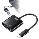 USB3.2 TypeC-LANϊA_v^ PDΉ ubN USB-CVLAN7BK TTvCylR|XΉz