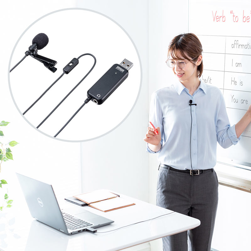 高性能USBピンマイク MM-MCU12BK サンワサプライ