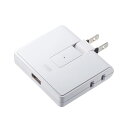 USB充電ポート付きモバイルタップ 2P 2個口+USB1ポート 雷ガード TAP-B104UN サンワサプライ【ネコポス対応】
