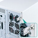 コンピュータケースセキュリティ 開閉ロック 盗難防止 いたずら防止 SL-23N サンワサプライ【ネコポス対応】