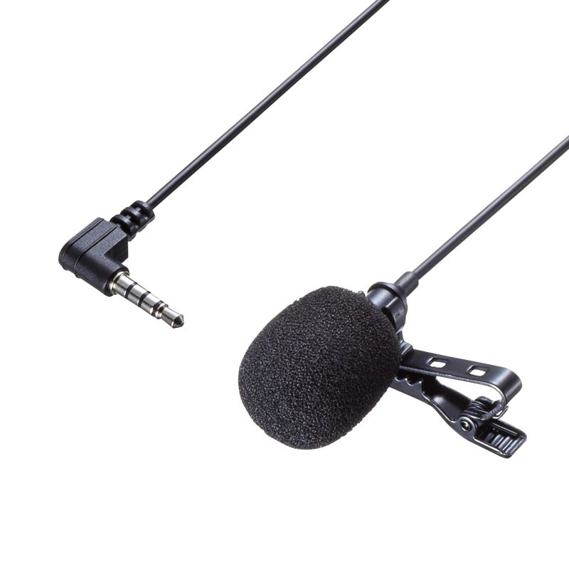 【最大1,000円オフクーポン発行中】インカムシステム 親機用マイク MM-WGS2TN専用 クリップ式 無指向性 ケーブル長1m MM-WGS2T-MC1 サ...