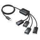 USB3.2 Gen1+USB2.0 Type-Cコンボハブ 4ポート バスパワー USB-3TC436BK サンワサプライ【ネコポス対応】