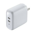 USB PD対応AC充電器 PD20W 2ポート iPhone iPad 急速充電 小型 コンパクト PSE取得 ACA-PD97W サンワサプライ