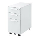 【最大2,000円クーポン配布中】キャビネット 3段 幅30cm 高さ60cm 奥行53.4cm ホワイト SNW-107W サンワサプライ