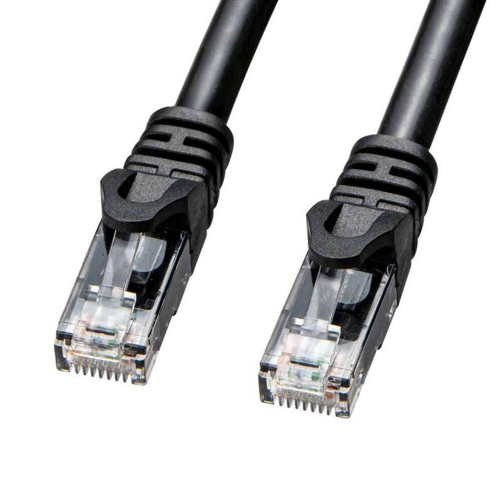 【最大600円オフクーポン発行中】屋外用防水カテゴリ6A LANケーブル 10m ブラック KB-T6AWP-10BK サンワサプライ