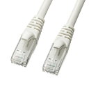 【最大2,000円オフクーポン発行中】LANケーブル カテゴリ6A より線 UTP ホワイト 5m KB-T6AY-05W サンワサプライ