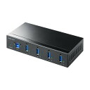 産業用USBハブ 高耐久 4ポート 5Gbps DINレール対応 USB-IF認証品 USB-3HFA04 サンワサプライ