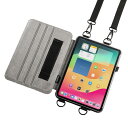 iPad Pro ケース ケース スタンド機能 ショルダーベルト ハンドベルト ペンホルダー ブラック iPad Pro 11インチ M4/2024 PDA-IPAD1712BK2 サンワサプライ