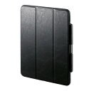 【最大1,000円オフクーポン発行中】iPad Pro ケース タッチペン収納 ソフトレザー iPad Pro 13インチ M4/2024 PDA-IPAD2014BK サンワサプライ