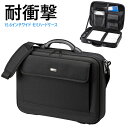 ビジネスバッグ メンズ セミハード PCケース 15.6型ワイド ブラ...(4)