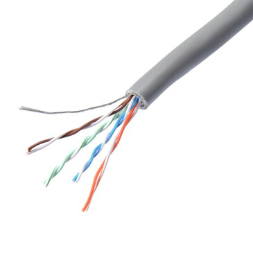 【訳あり 新品】エンハンスドカテゴリ5LANケーブル(300m・簡易屋外用・ライトグレー) KB-AD5-CB300N サンワサプライ ※箱にキズ、汚れあり