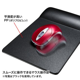 マウスパッド(リストレスト付き・レッド)_MPD-GELPHR_サンワサプライ