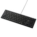 キーボード 有線 コンパクト USB 薄型 テンキー付 ブラック SKB-SL17BKN サンワサプライ