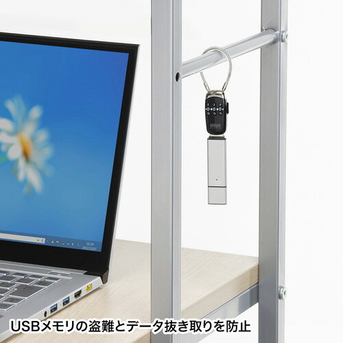 発行中 USBメモリセキュリティ 盗難防止 防犯対策 SL-69 サンワサプライ gekiyasu-ink-10010725 激安アウトレット店 サンプル画像2