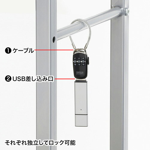 発行中 USBメモリセキュリティ 盗難防止 防犯対策 SL-69 サンワサプライ gekiyasu-ink-10010725 激安アウトレット店 サンプル画像3