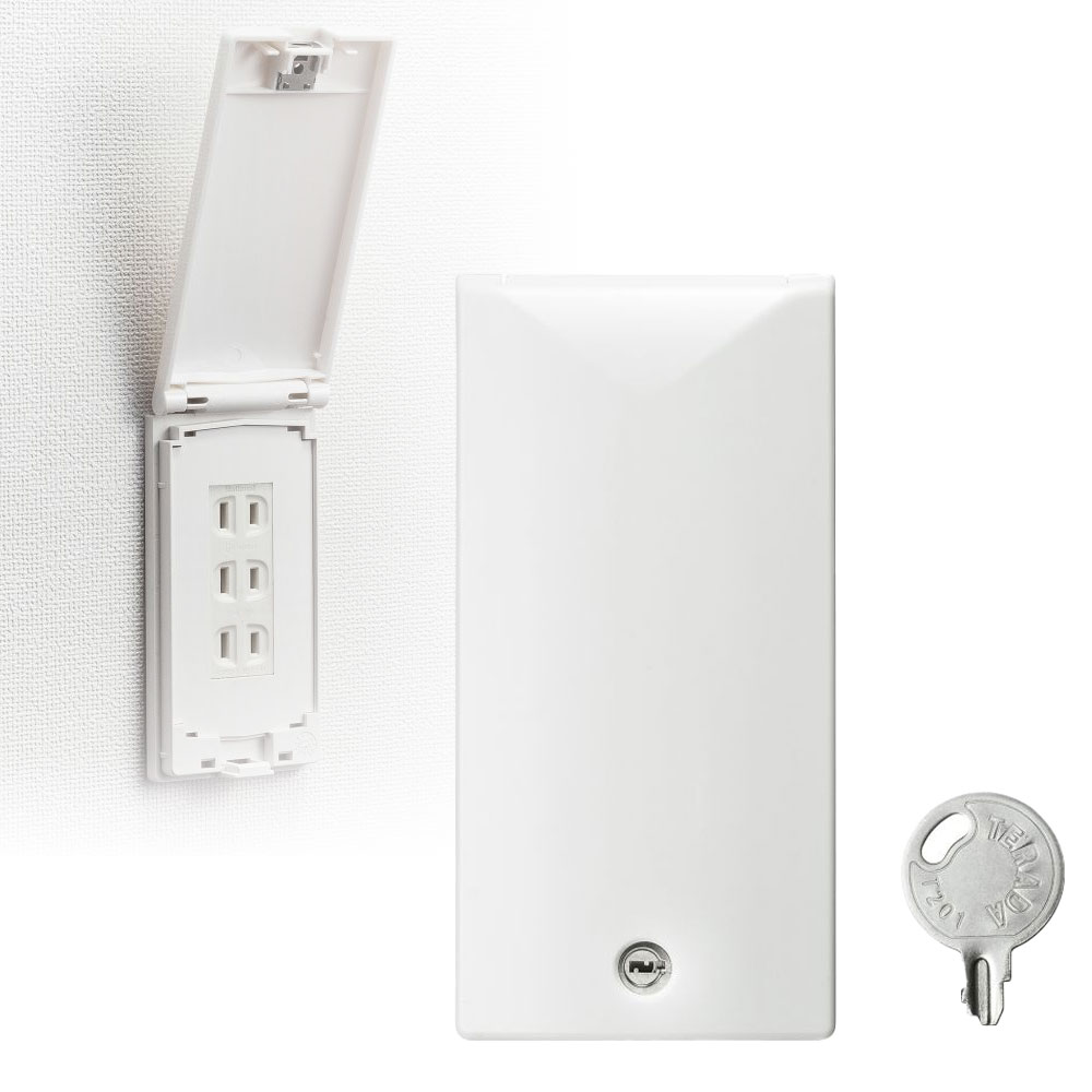 【最大1,000円オフクーポン発行中】コンセントカバー スイッチカバー 目隠し ほこり 赤ちゃん ペット ベビー 照明 スイッチ セキュリティ スリム 鍵付き ...