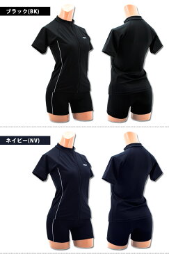 再入荷 FILA (フィラ) スクール水着 女の子 水着 セパレート 水着 ラッシュガード型 子供 ジュニア 女子 スイミング 水泳 上下セット ハイウエスト キッズ フィットネス水着 ブラック/ネイビー 122684(2色) 130/140/150/160/170【ゆうパケット送料無料】