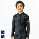 値下げ 30%OFF 送料無料 ラッシュガード キッズ 長袖 ナイキ NIKE 男の子 スクール水着 水泳 ジュニア ロングスリーブ UVカット はっ水 ハイネ...