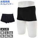 送料無料 メンズ ボクサーパンツ型 水着用 インナーパンツ 男性用 サポーター 水陸両用 BOXサポーター 紳士 下着 スポーツウェア アンダーウェア スパッツ スポーツインナー スイミング スイムウェア ブラック 黒 M L LL 3L 4L 5L HD21-02 メール便 送料無料