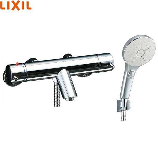 リクシル[LIXIL/INAX]シャワーバス水栓 BF-E147TSMM 一般地仕様 サーモスタット付シャワーバス水栓 吐水口長さ66mm 本体昇温防止 ソフトサーモ シャワーヘッド：エコアクアスイッチシャワーSPA(めっき仕様)INAX BF E147TSMM