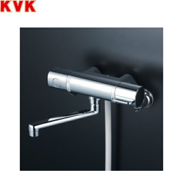 KVKサーモスタット式シャワー FTB100KWR2T 寒冷地仕様 eシャワーNf(浴び心地のいい快適節水シャワー) シャワーヘッドグレー/シャワーホースグレー1,6m/グレーハンガー 洗い場・浴槽兼用水栓KVK FTB100KWR2T