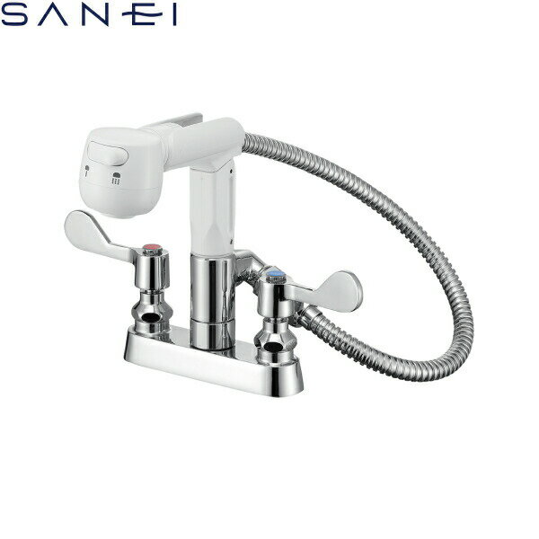 K7100-1 三栄水栓 SANEI ツーバルブ台付スプレー混合栓 送料無料[]