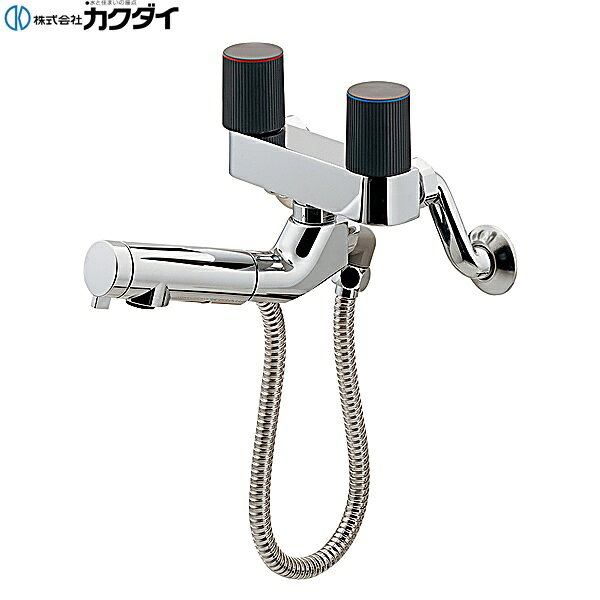 Other - 128-060 カクダイ KAKUDAI 2ハンドル混合栓 シャワーつき 送料無料[]