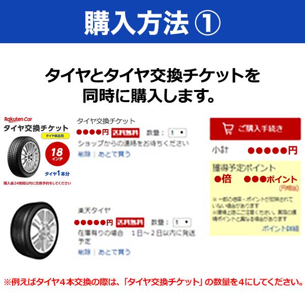 タイヤ交換チケット（タイヤの組み換え）　12インチ 〜 16インチ　- 【1本】　タイ...