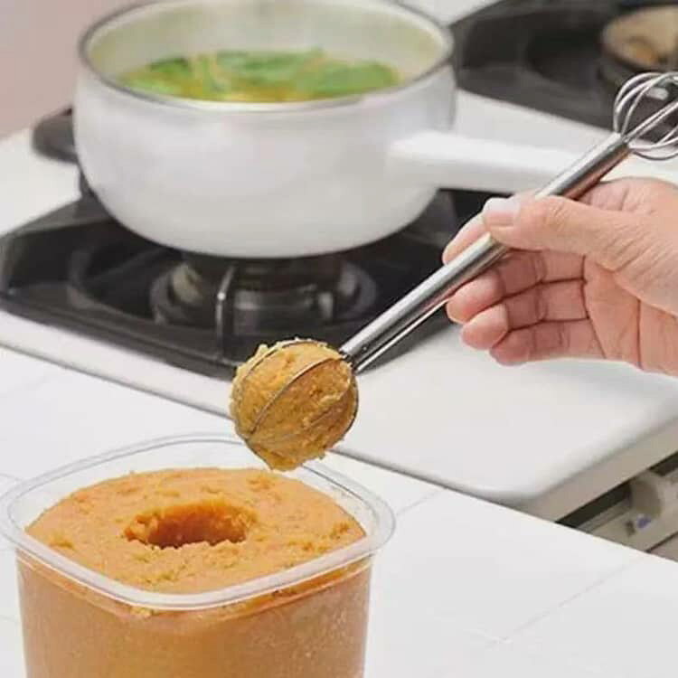みそ計量器 みそマドラー 味噌マドラー 味噌マドラー 便利 耐久 両端 泡立て器 簡単 大さじ 小さじ 調理器具 味噌溶き 味噌取り 食洗機対応 洗いやすい 壁掛け 吊り下げ 収納 使いやすい ステンレス 時短 【2個セット】 実用的 家庭用 gekiyasu1-10007114 激安屋 サンプル画像3