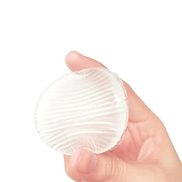 10個セット 円形 シリコンパフ 5.5cm 大判 洗える コットン メイク 透明 清潔しやすい ファンデーション 10個セット パフ メイクパフ 無駄なく コスパ抜群 長持ち SNSで話題 ベースメイク パフ BBクリーム スキンケア 化粧下地 手が汚れない 日焼け止め塗りに gekiyasu1-10007534 激安屋 サンプル画像3