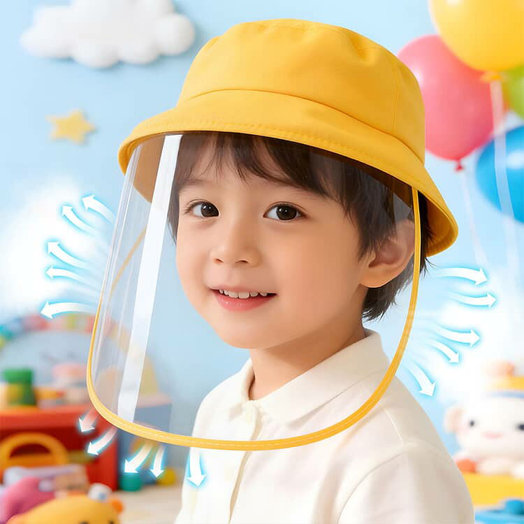 帽子 【2点セット】 角度調整 雨対策 キッズ レインバイザー サンバイザー 顔が濡...