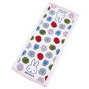 西川 ミッフィー フェイスタオル 34 X80cm 洗える 綿100％ 表ガーゼ 裏パイル  Miffy Floral 日本製 ピンク XT22122678