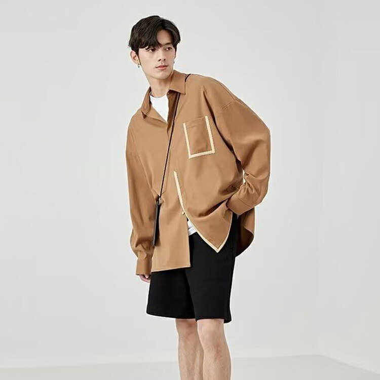 春秋 シャツ ゆったり カジュアルシャツ 男性用 シャツ メンズ シャツ トップス 長袖シャツ おしゃれ 韓国ファッション M L XL 2XL